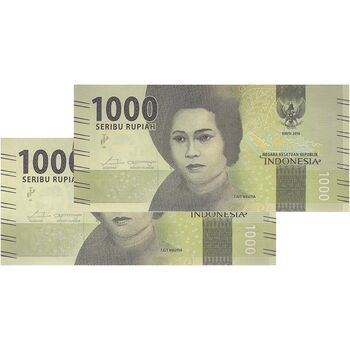 اسکناس 1000 روپیه 2016 جمهوری - جفت - UNC63 - اندونزی