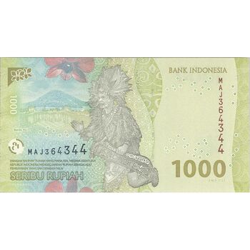 اسکناس 1000 روپیه 2022 جمهوری - تک - UNC63 - اندونزی