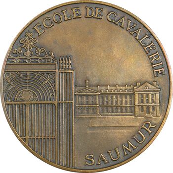 مدال برنز یادبود مدرسه سواره نظام سامور - AU - فرانسه