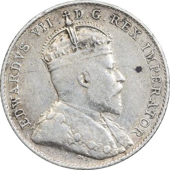 سکه 10 سنت 1907 ادوارد هفتم - VF35 - کانادا