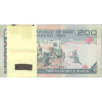 بسته اسکناس 200 ریال (نمازی - نوربخش) شماره کوچک - جایگزین - UNC - جمهوری اسلامی