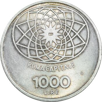 سکه 1000 لیره بدون تاریخ رم پایتخت - MS62 - ایتالیا