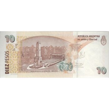اسکناس 10 پزو بدون تاریخ (2014) جمهوری فدرال - JCF, JD¹ - تک - UNC62 - آرژانتین