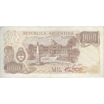 اسکناس 1000 پزو بدون تاریخ (1982-1983) جمهوری فدرال - PCL, JCGdS - تک - EF40 - آرژانتین