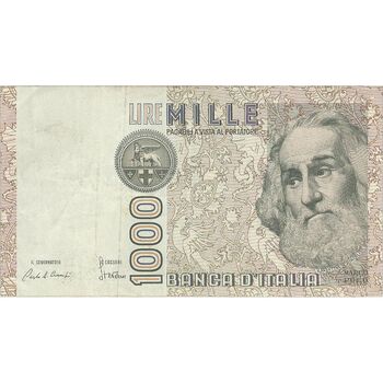 اسکناس 1000 لیر 1982 (مارکو پولو) - چیامپی، استوانی - جمهوری - تک - VF35 - ایتالیا
