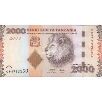 اسکناس 2000 شیلینگ بدون تاریخ (2010-2015) جمهوری - تک - UNC63 - تانزانیا