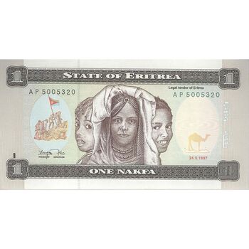 اسکناس 1 ناکفا 1997 دولت اریتره - تک - UNC63 - اریتره