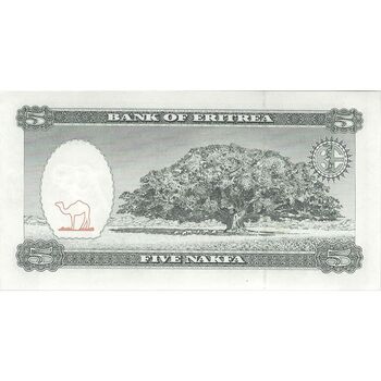 اسکناس 5 ناکفا 1997 دولت اریتره - تک - UNC63 - اریتره