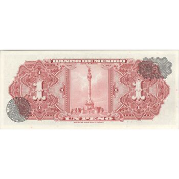 اسکناس 1 پزو 1970 جمهوری اول - تک - UNC63 - مکزیک