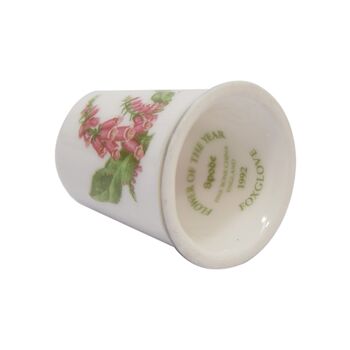 انگشتانه چینی قدیمی طرح طرح گل - کد006546