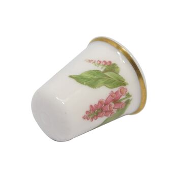 انگشتانه چینی قدیمی طرح طرح گل - کد006546