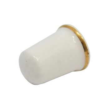 انگشتانه چینی قدیمی طرح گل - کد006553