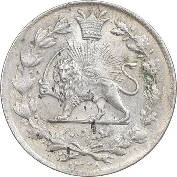 سکه 1000 دینار 1328 خطی - MS61 - احمد شاه