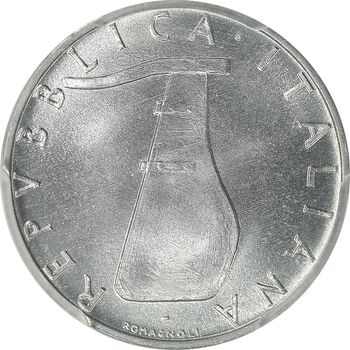 سکه 5 لیره 1974 دلفین - MS66 - ایتالیا