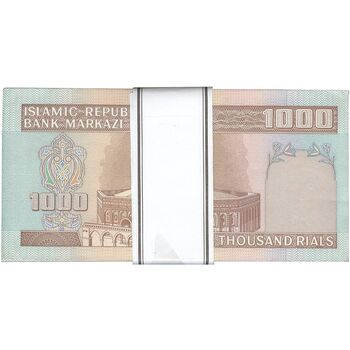 بسته اسکناس 1000 ریال (نمازی - نوربخش) فیلیگران فهمیده - UNC62 - جمهوری اسلامی