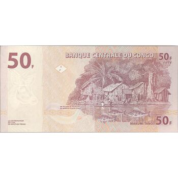 اسکناس 50 فرانک 2007 جمهوری دموکراتیک - تک - UNC63 - کنگو