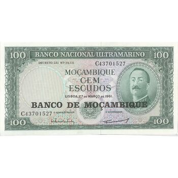 اسکناس 100 اسکودو بدون تاریخ (1976) - جمهوری خلق - تک - UNC63 - موزامبیک