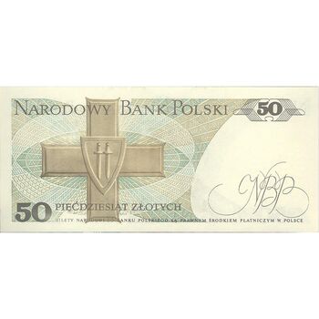 اسکناس 50 زلوتی 1988 جمهوری خلق - تک - UNC63 - لهستان
