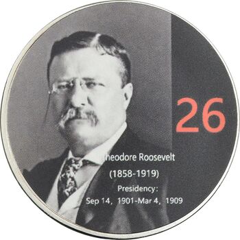 مدال یادبود تئودور روزولت رئیس جمهور آمریکا - PF67 - ایالات متحده آمریکا