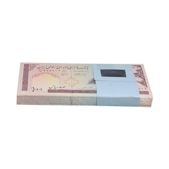 بسته اسکناس 100 ریال (نمازی - نوربخش) شماره بزرگ - UNC - جمهوری اسلامی