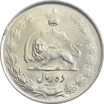 سکه 10 ریال 1335 - MS63 - محمد رضا شاه