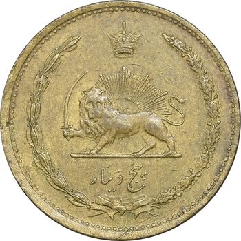 سکه 5 دینار 1320 برنز - AU50 - رضا شاه