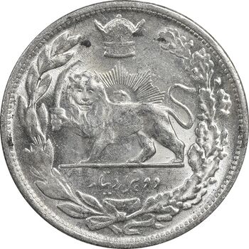 سکه 2000 دینار 1306 تصویری - ضرب لنینگراد - MS63 - رضا شاه