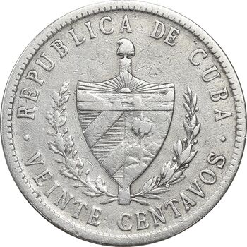 سکه 20 سنتاوو 1920 - EF45 - کوبا