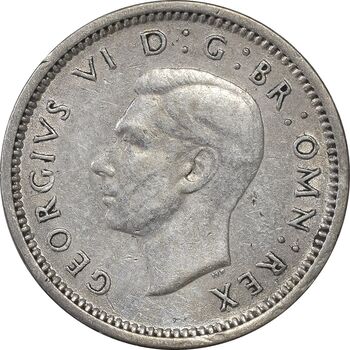 سکه 3 پنس 1938 جرج ششم - AU55 - انگلستان