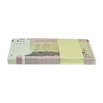 بسته اسکناس 2000 ریال (جعفری - شیبانی) - UNC - جمهوری اسلامی
