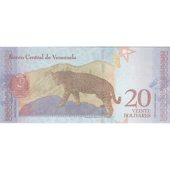 اسکناس 20 بولیوار 2018 جمهوری بولیواری - تک - UNC62 - ونزوئلا