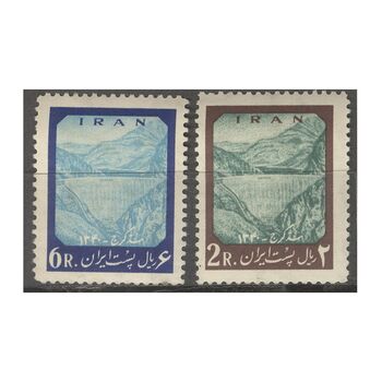 تمبر سد امیرکبیر (کرج) 1341 - محمدرضا شاه