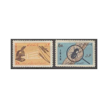 تمبر افتتاح انستیتوی آفات گیاهی 1343 - محمدرضا شاه