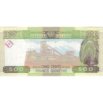 اسکناس 500 فرانک 2012 جمهوری - تک - UNC62 - گینه
