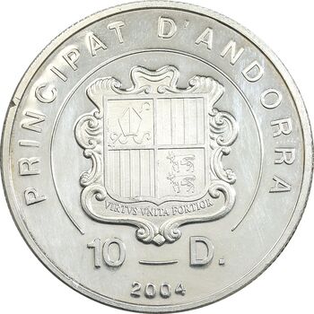 مدال یادبود پاپ ژان پل دوم 2004 - PF62 - آندورا