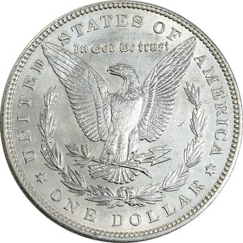 سکه یک دلار 1896 مورگان - MS62 - آمریکا