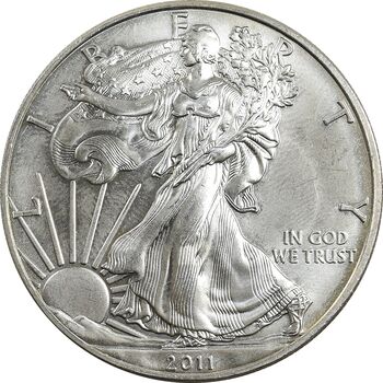 مدال یادبود 1 دلار 2011 عقاب - PF64 - آمریکا