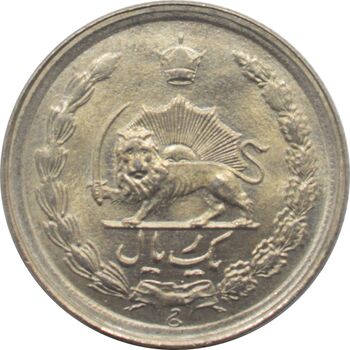 سکه 1 ریال دو تاج 1341 محمد رضا شاه پهلوی