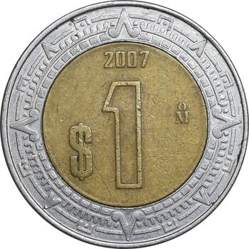 سکه 1 پزو 2007 ایالات متحده - EF45 - مکزیک