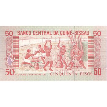 اسکناس 50 پزو 1990 جمهوری - تک - UNC63 - گینه بیسائو