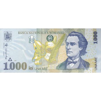 اسکناس 1000 لئو 1998 جمهوری - تک - UNC63 - رومانی