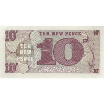 اسکناس 10 نیو پنس بدون تاریخ (1972) الیزلبت دوم - نیروهای مسلح بریتانیا - تک - UNC63 - انگلستان