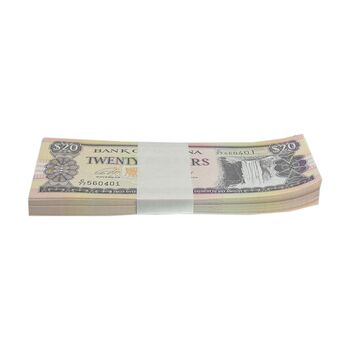 بسته اسکناس 20 دلار بدون تاریخ (1966-1992) جمهوری - UNC - گویان