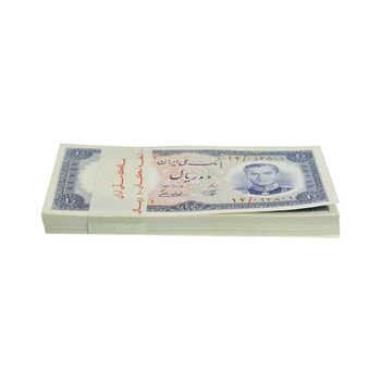 بسته اسکناس 10 ریال 1337 - UNC - محمد رضا شاه