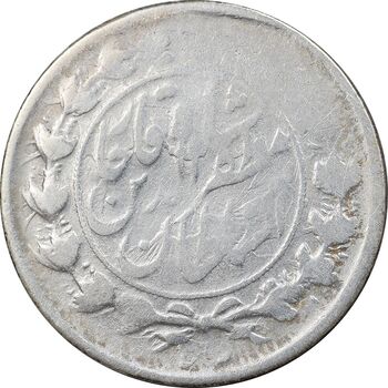 سکه 1000 دینار 1319 خطی - VF30 - مظفرالدین شاه