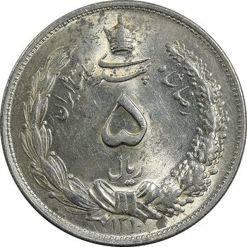 سکه 5 ریال 1310 - MS62 - رضا شاه