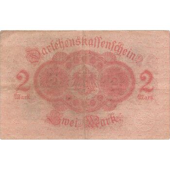 اسکناس 2 مارک 1914 ویلیام دوم - تک - VF - آلمان