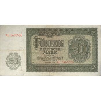 اسکناس 50 مارک 1948 جمهوری دموکراتیک - تک - VF - آلمان