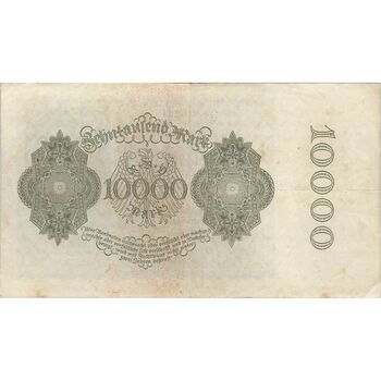 اسکناس 10000 مارک 1922 جمهوری وایمار - تک - VF - آلمان