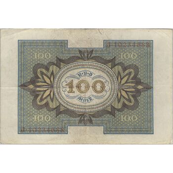 اسکناس 100 مارک 1920 جمهوری وایمار - تک - VF30 - آلمان